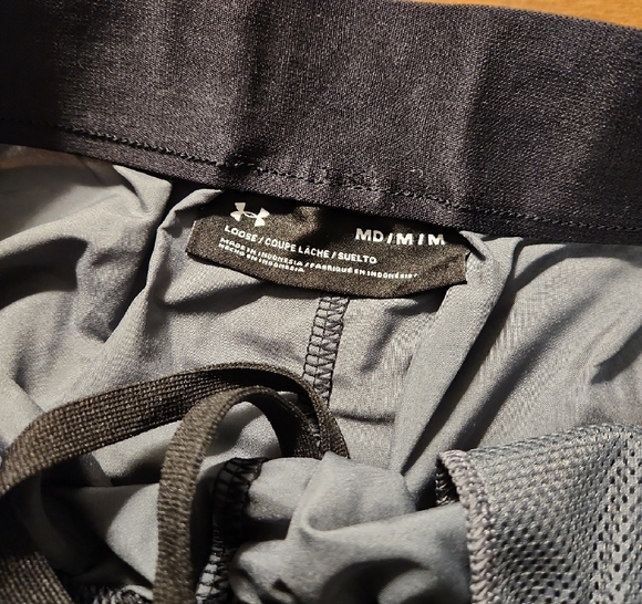 Under Armour Black and Gray Athletic Shorts - Picture 3 of 3